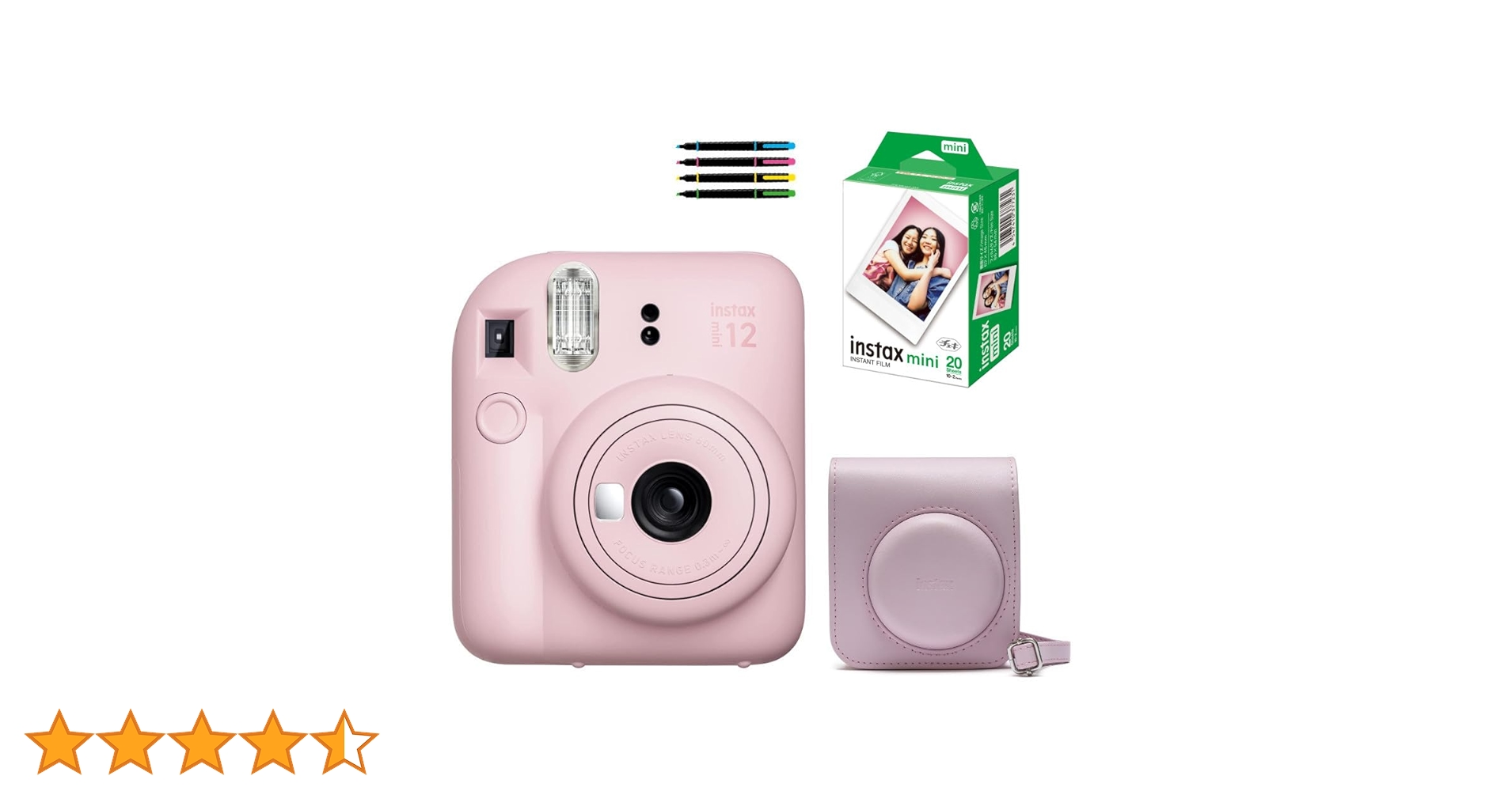新品 instax mini 12 チェキ セット未開封品 Amazon | インスタントカメラ チェキ instax mini 12 (4点セット